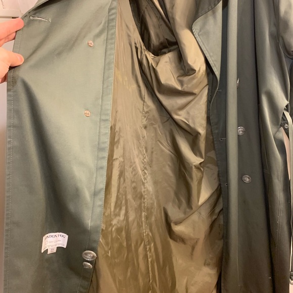 Olive London fog trench coat size sz 44 - Picture 2 of 8